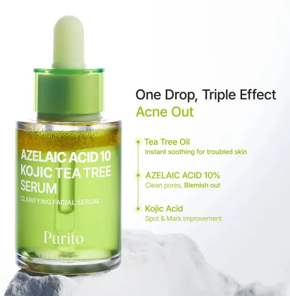 Purito SEOUL - Azelaic Acid 10 Kojic Tea Tree Serum (30ml)